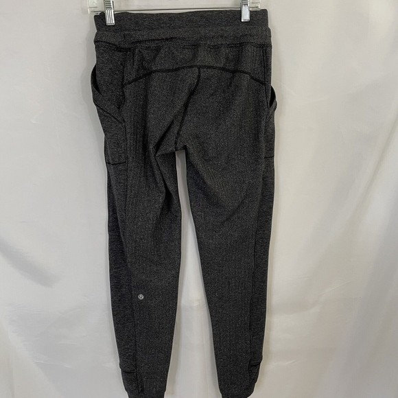 Lululemon Base Runner Black Rulu Pant Jogger Sz 6 Casual sweatpants draw string - Picture 3 of 6